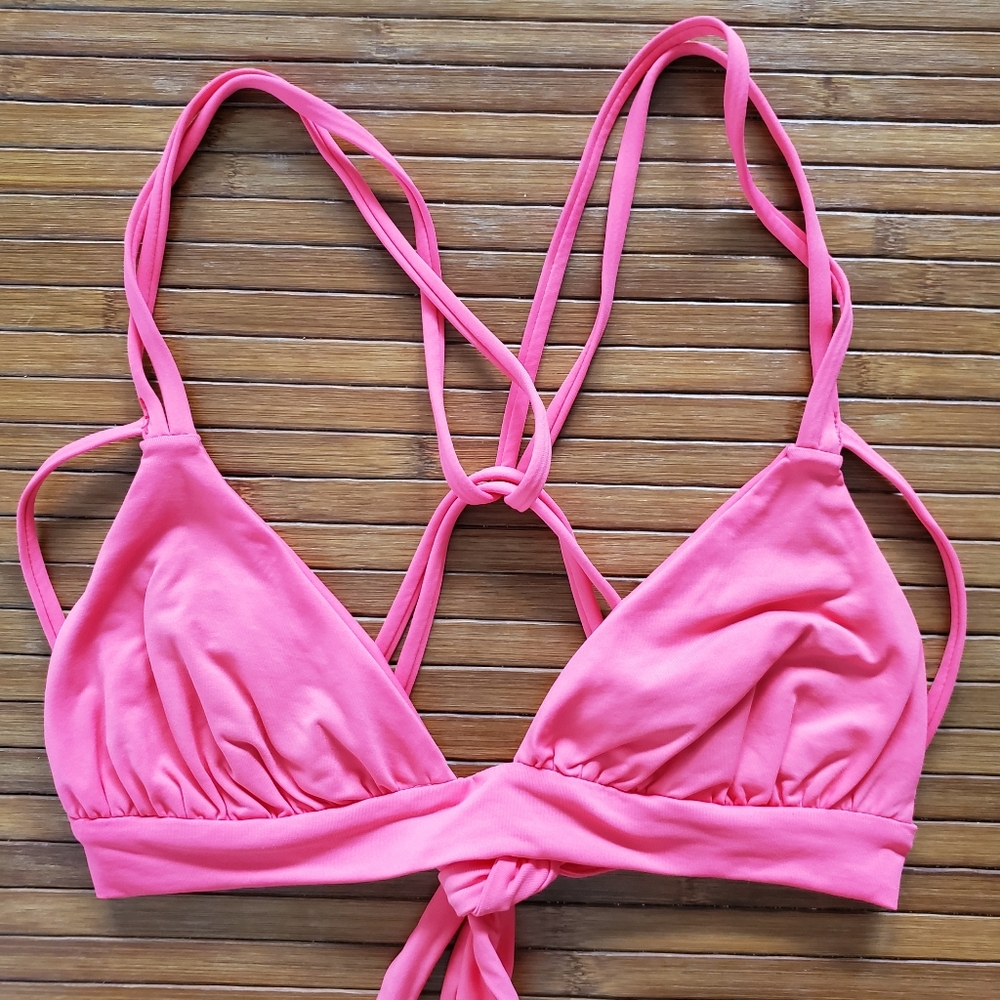 Blue Life pink bikini top